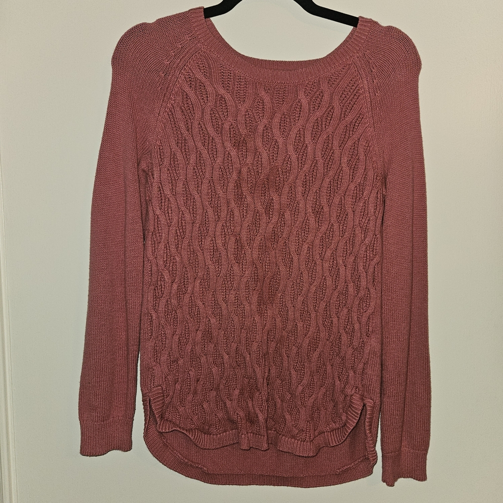 Sonoma Women's Cable Knit Sweater - Rose